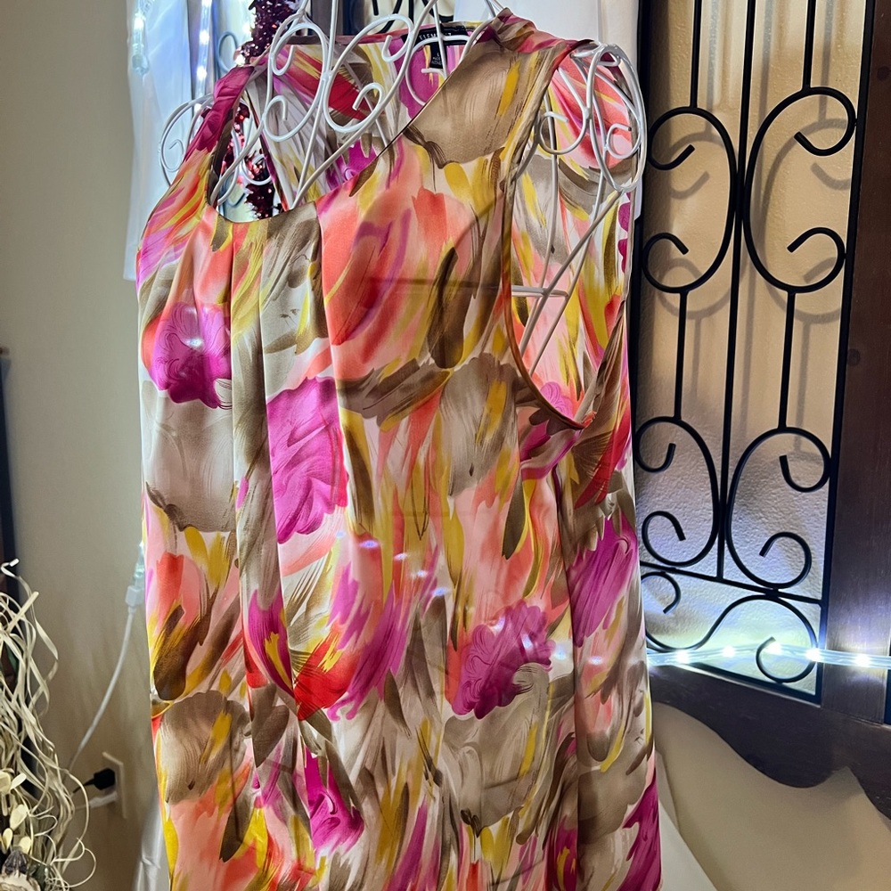 Elementz Multicolor Abstract Blouse - Picture 2 of 5